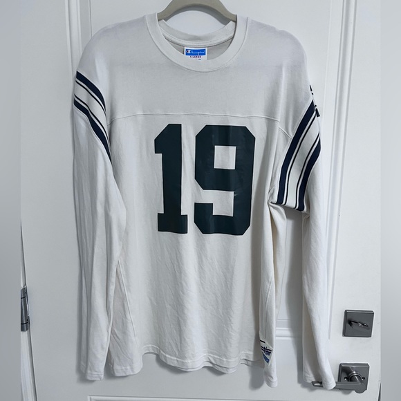 NWOT - Champion Heritage Men’s Long Sleeve Football T Shirt 1919 Logo - Size XL - Picture 1 of 8